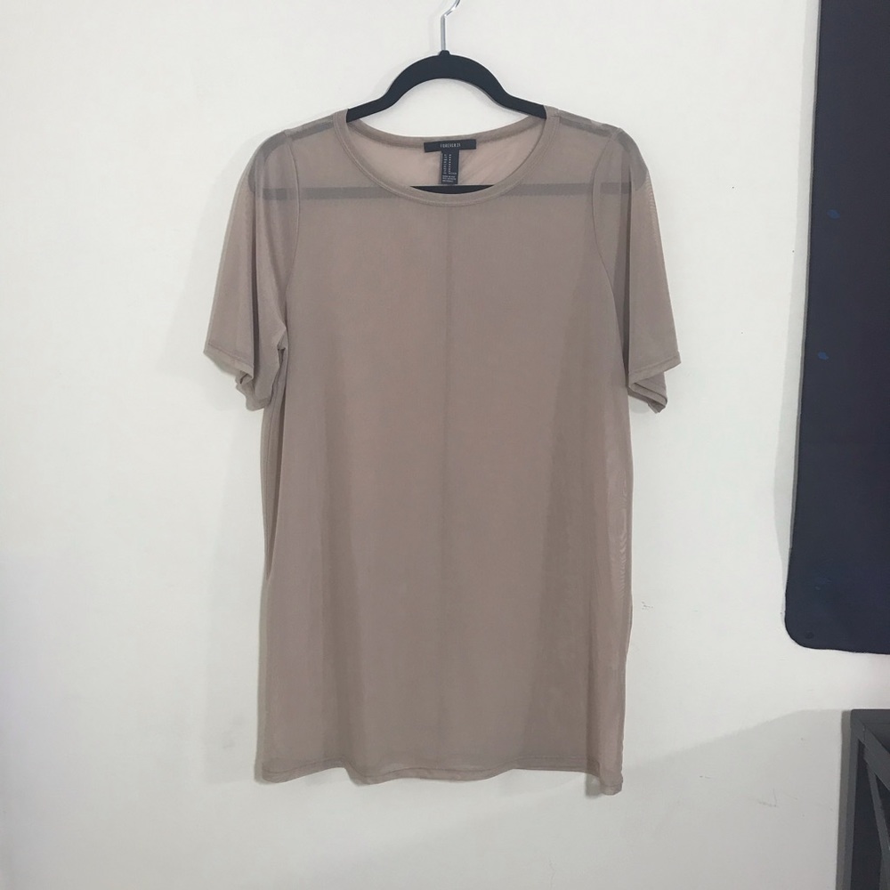 FOREVER 21 Mesh T-Shirt